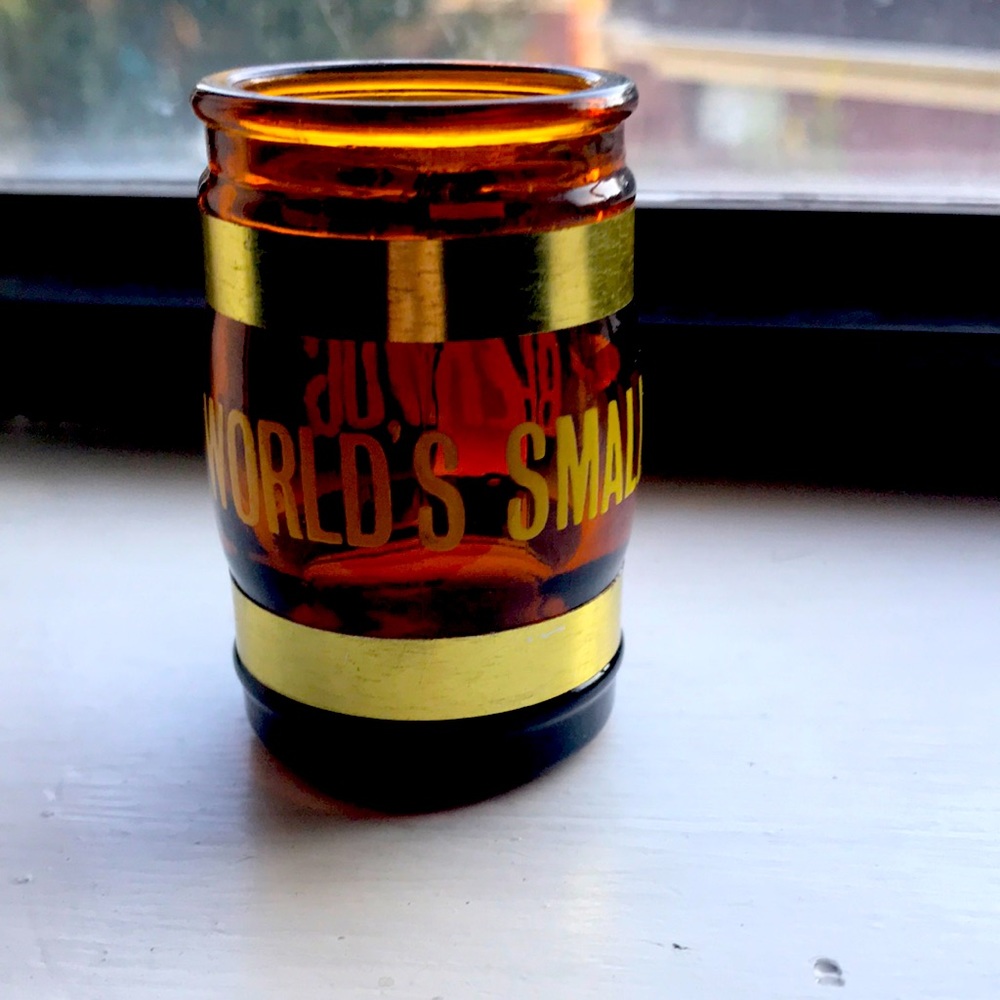 The worlds smallest beer cup